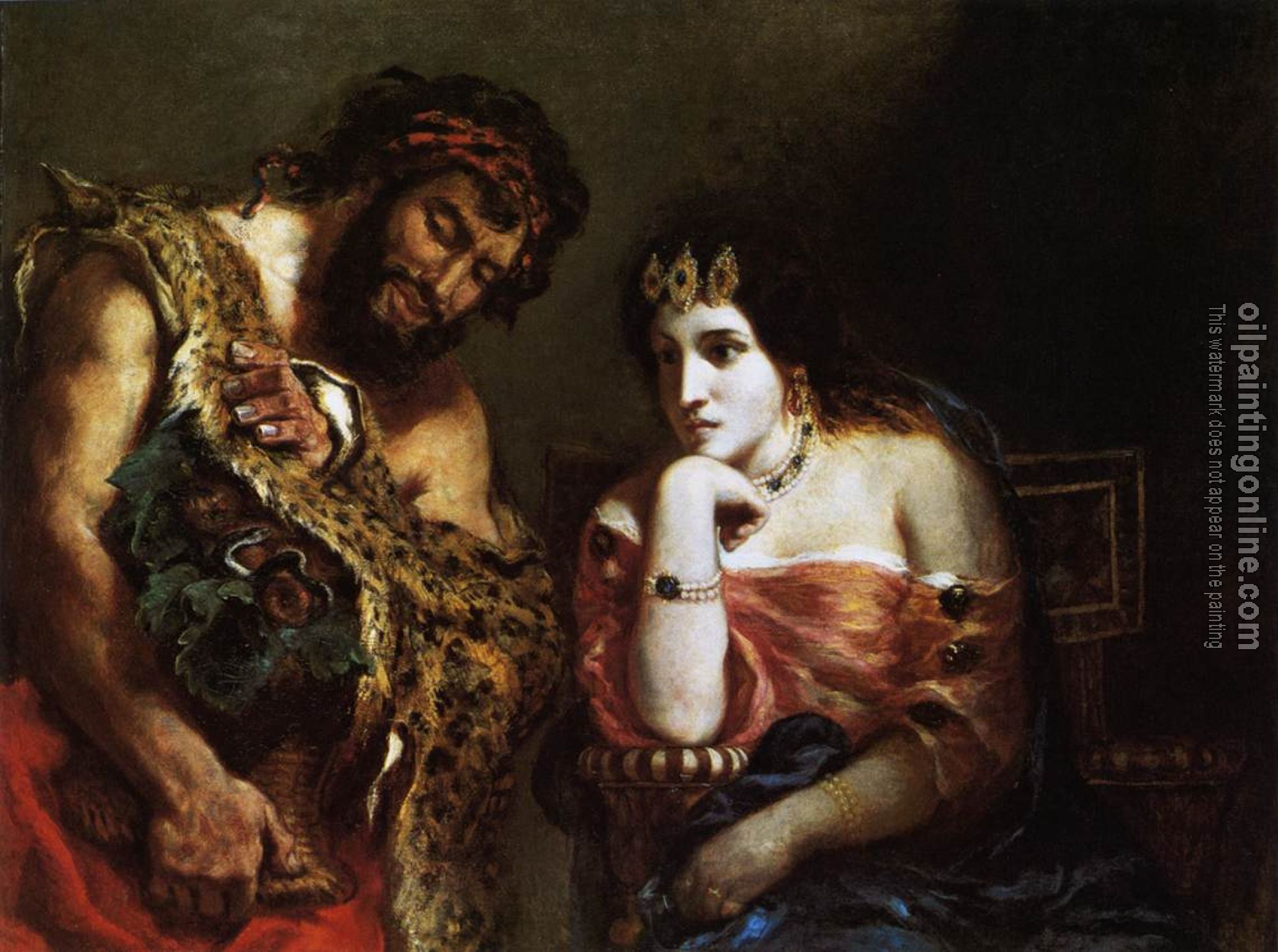 Delacroix, Eugene - Cleopatra and the Peasant